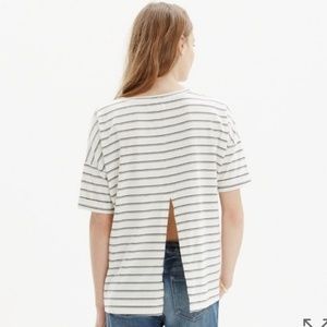 Madewell striped open back t-shirt